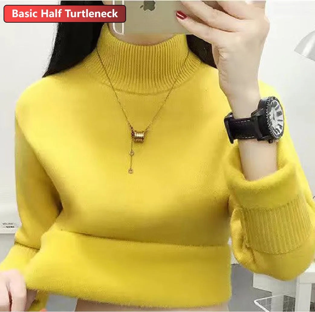 Winter Sweater Women Elegant Thicken Velvet