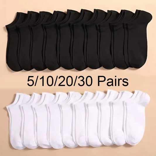 5/10/20/30 Pairs Women Boat Socks