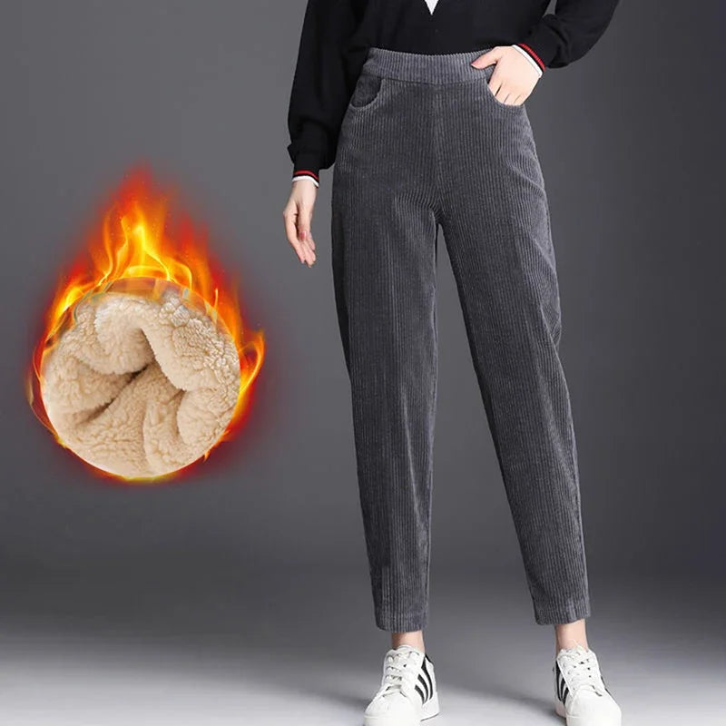 Casua Corduroy Warm Pants for Women