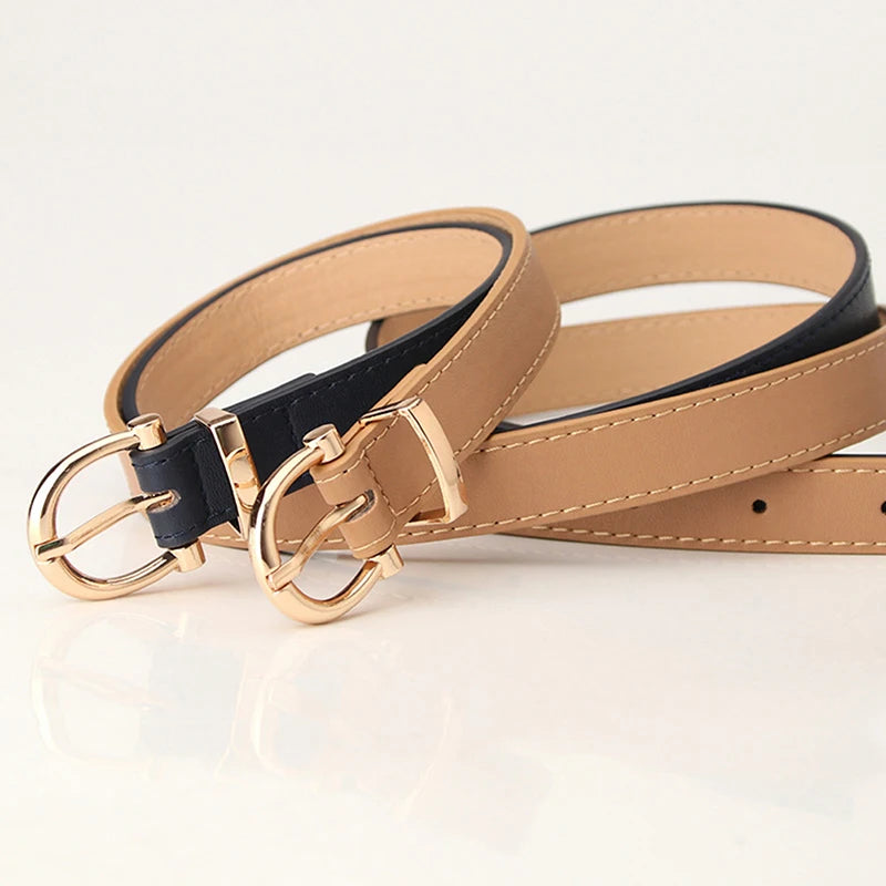 Leather Female Belt Strap Black Brown Green Women Belts