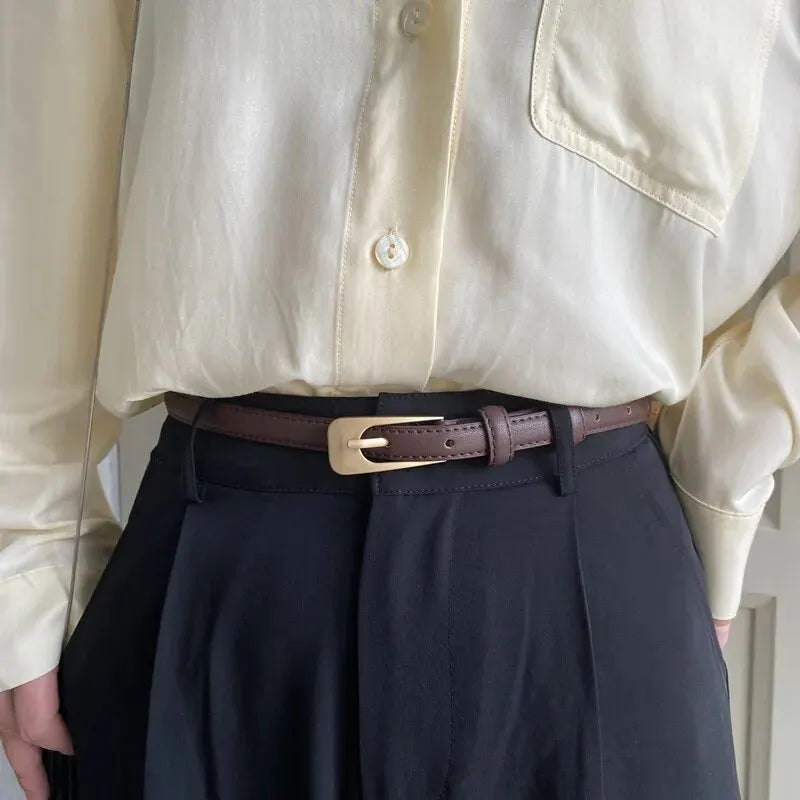 Women's Belt Minimalist Trendy Thin Belt