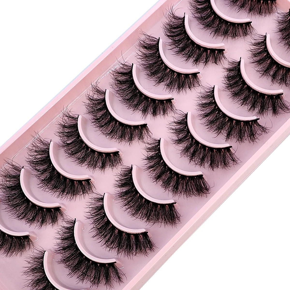 10 Pairs Faux Mink Eyelashes Handmade False Eyelashes