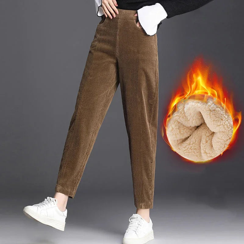 Casua Corduroy Warm Pants for Women