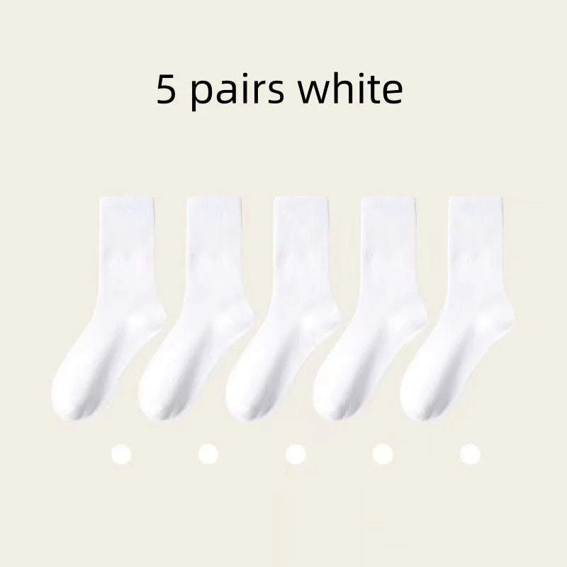 5 Pairs Womens Socks Lovely Cow Pattern Short Socks