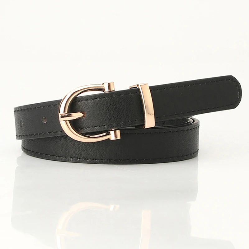 Leather Female Belt Strap Black Brown Green Women Belts