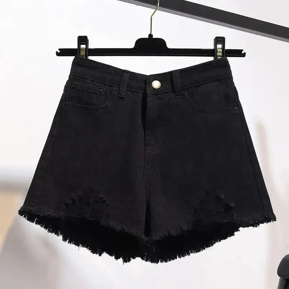 Cowboy Shorts Korean High Waist Casual Denim