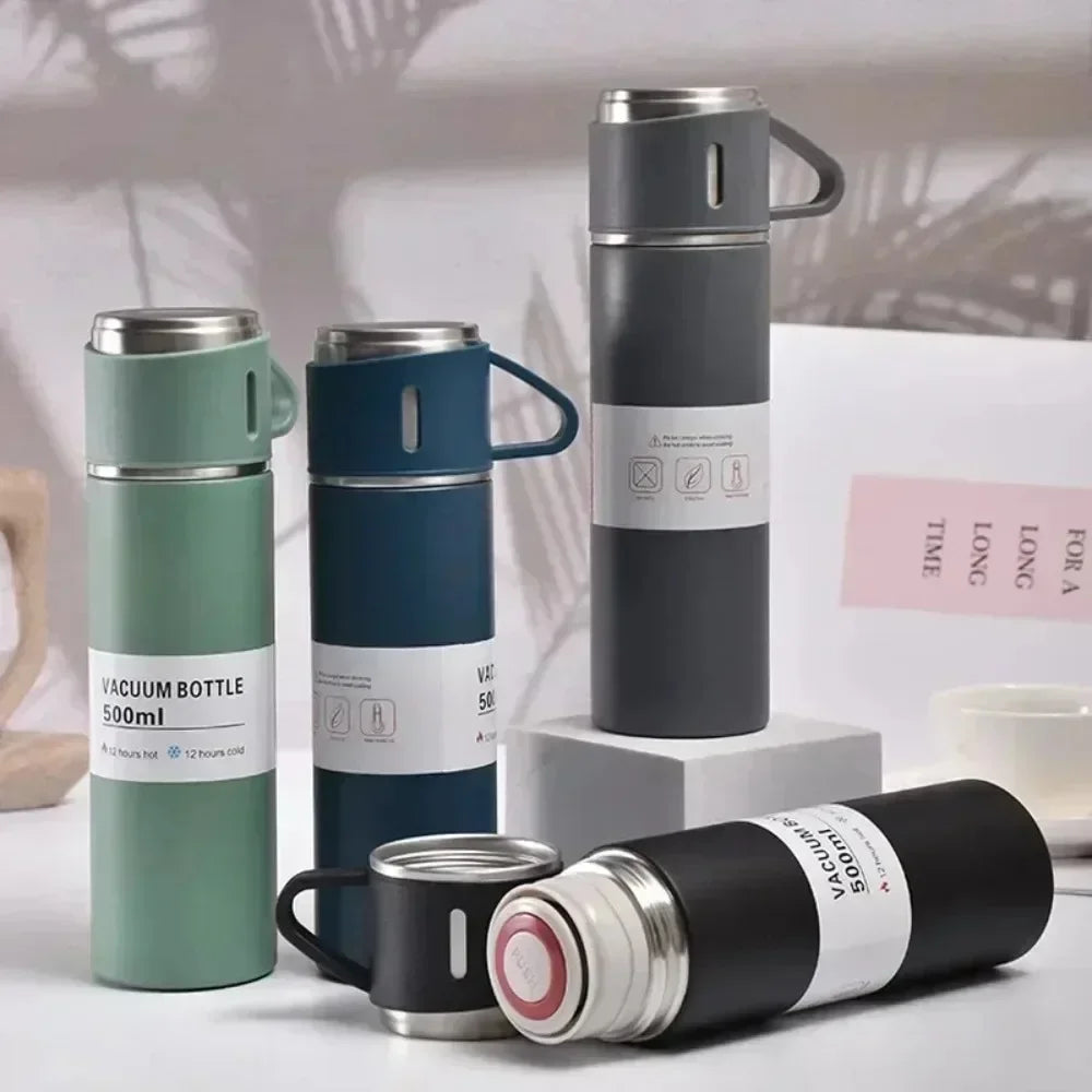 Stainless Steel Vacuum-Bottle Coffee Mug, Thermal Mug, 500ml