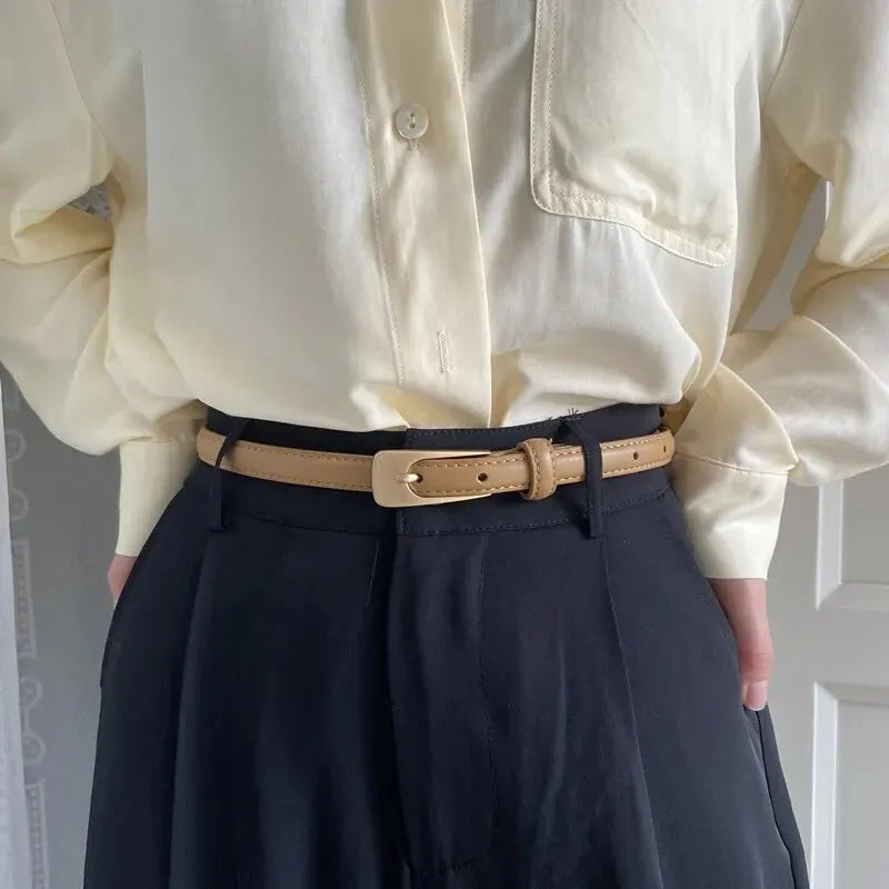 Women's Belt Minimalist Trendy Thin Belt