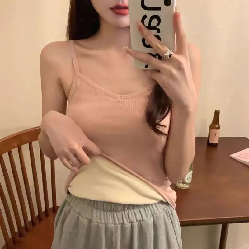 Women Winter Warm Underwear Solid Color