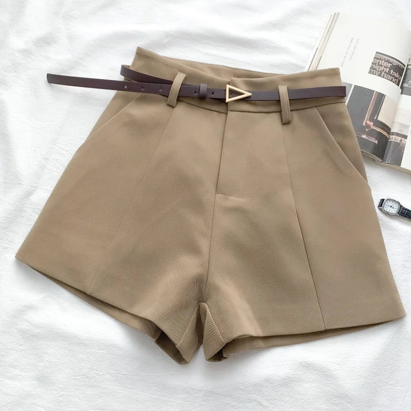 Casual Women's Shorts A-line High Waist Short Chic